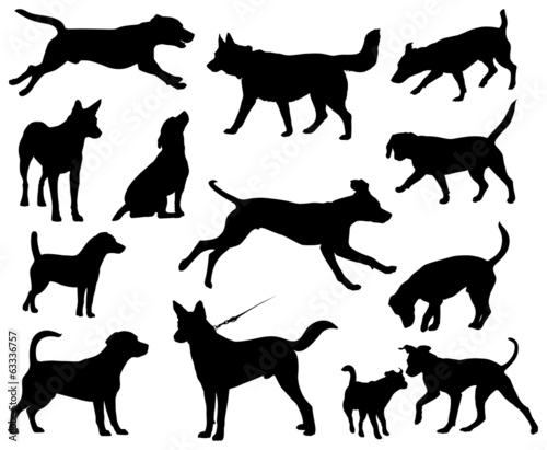 Dogs silhouettes