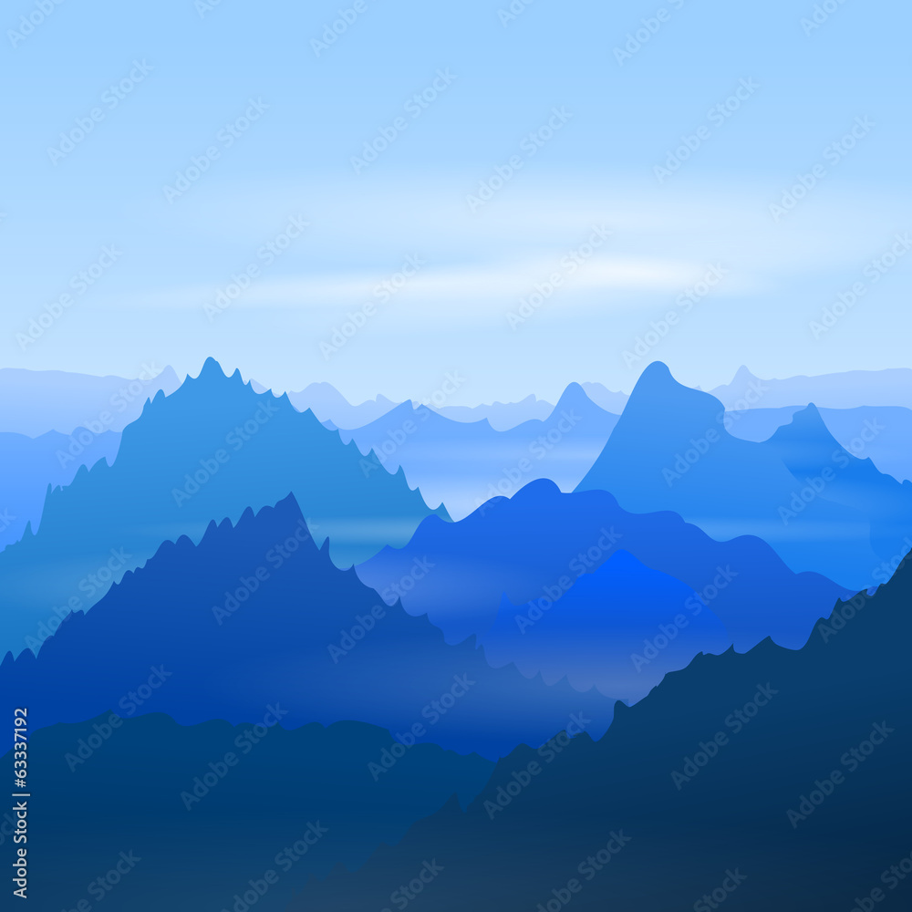 Majestic Blue Mountains