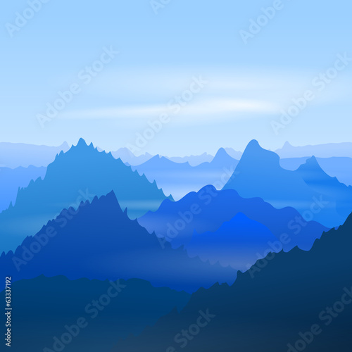 Majestic Blue Mountains © vitavalka