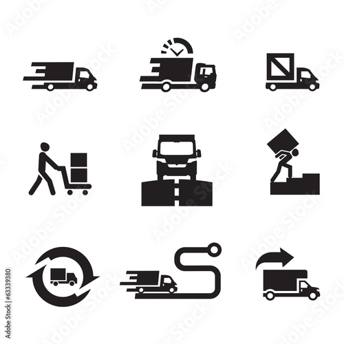 Delivery icons. Vector format