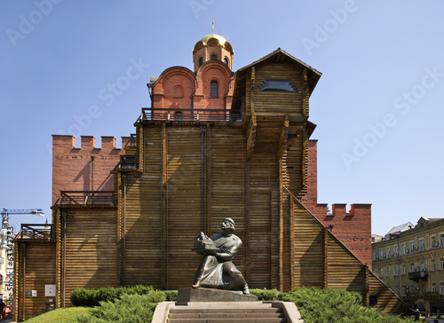 Obraz na płótnie Kiev. Golden Gate. Yaroslav the wise monument. Ukraine w salonie