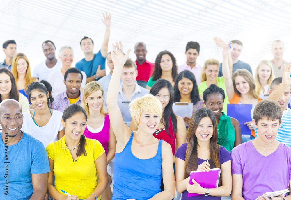 Large Group of Student in The Conference Room Large Group of Student in The Conference Room