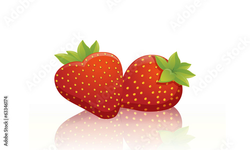 Fototapeta Naklejka Na Ścianę i Meble -  Sweet red strawberries