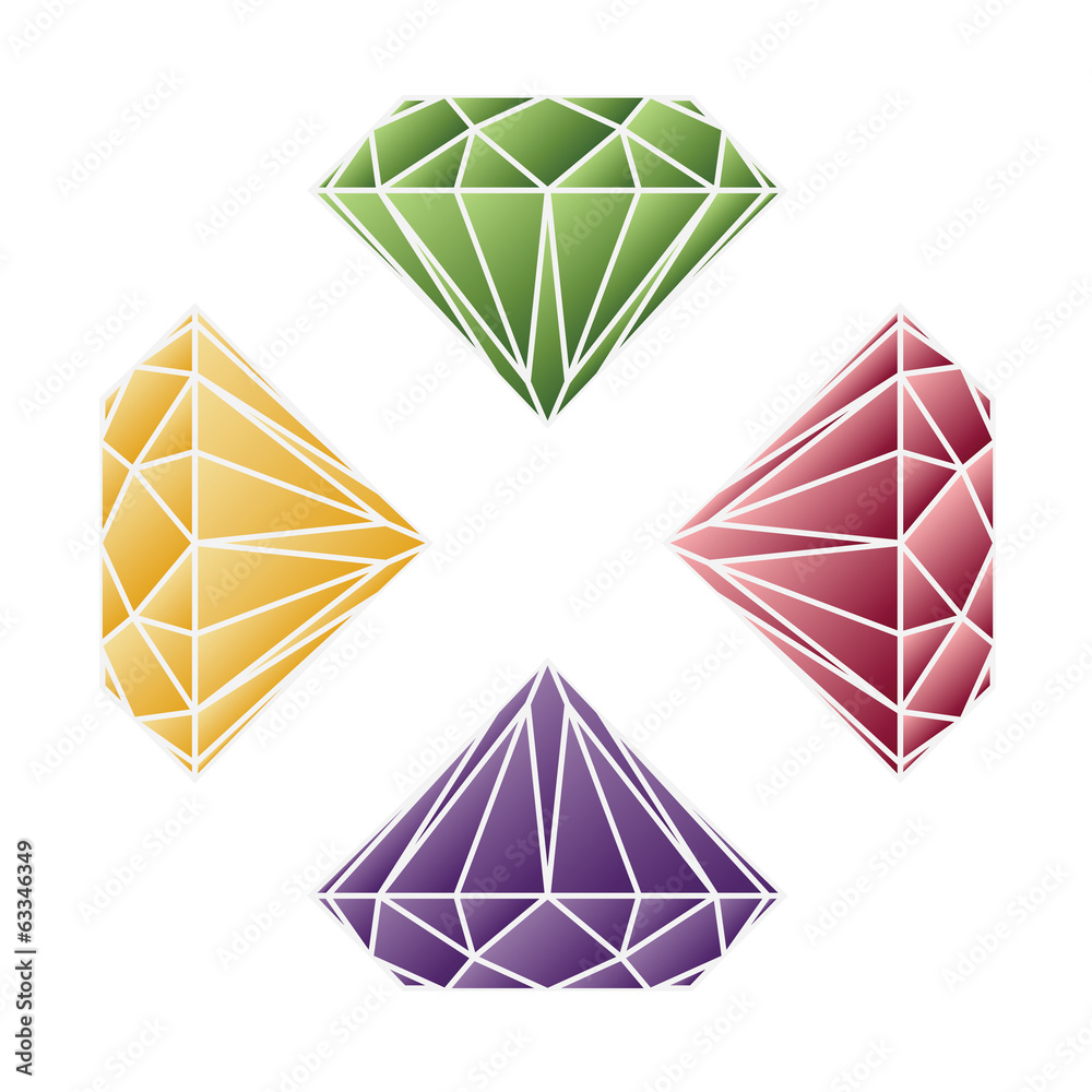 Jewel set. Vector illustration. Jewel set. Vector illustration.