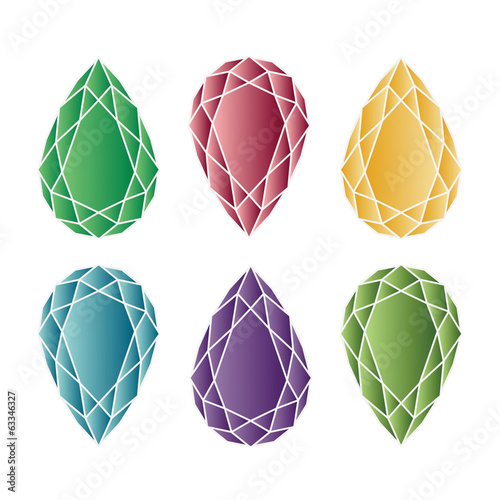 Jewel set. Vector illustration.