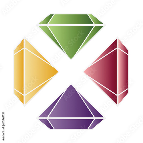 Jewel set. Vector illustration.