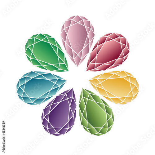 Jewel set. Vector illustration.