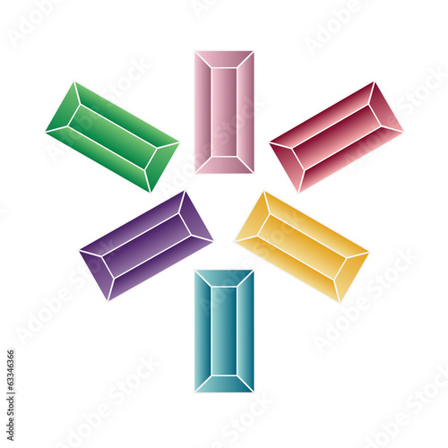 Jewel set. Vector illustration.