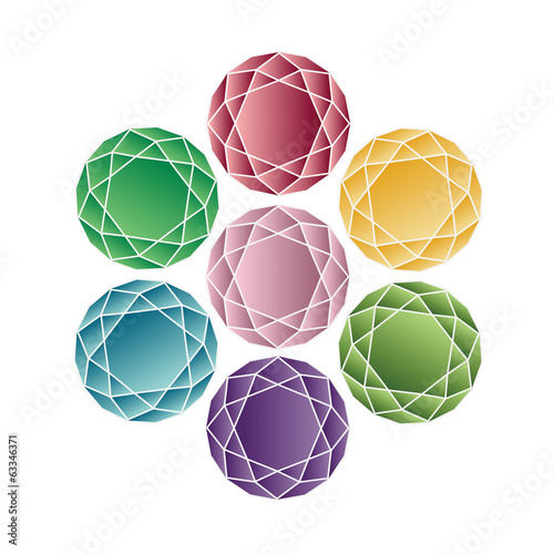 Jewel set. Vector illustration.