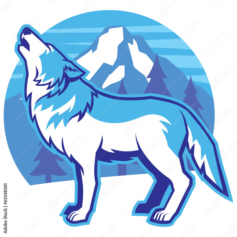 Obraz premium howling wolf