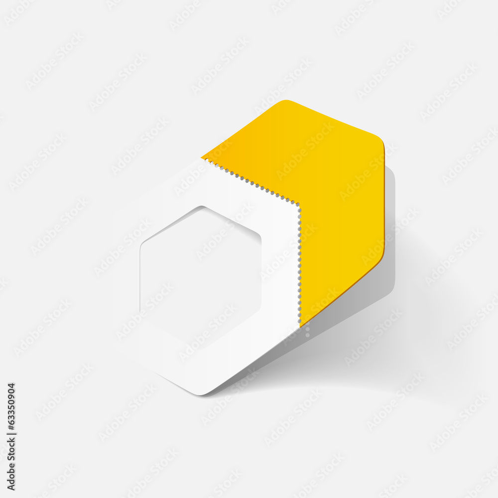 realistic design element: polygon realistic design element: polygon