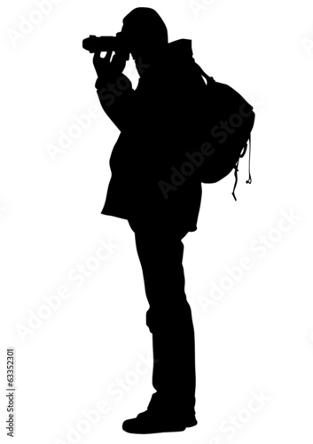 Men with camera and bag