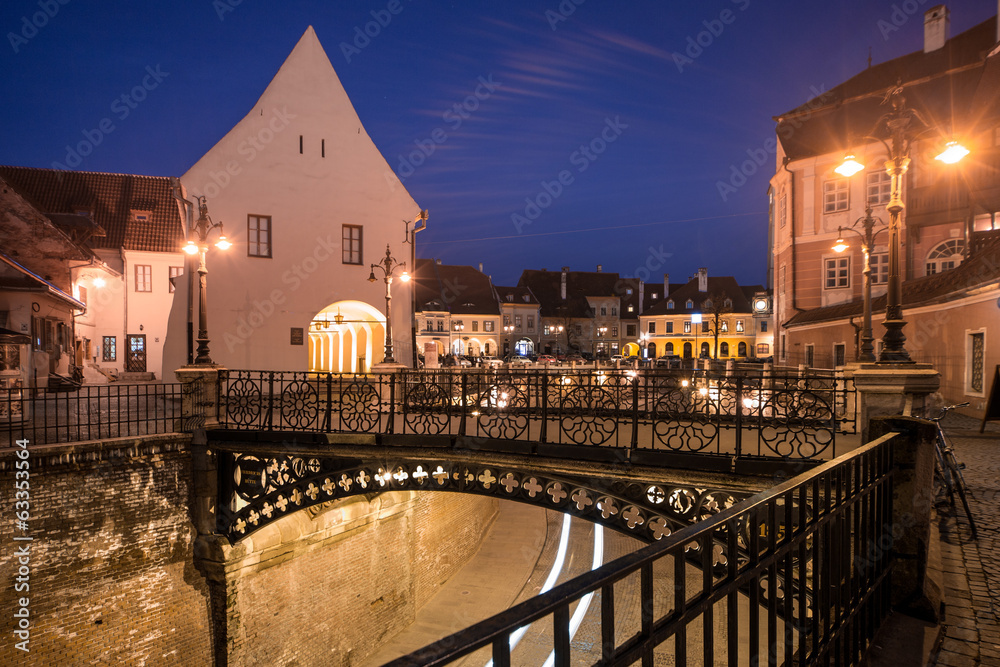 Small square and Liars' Bridge in Sibiu