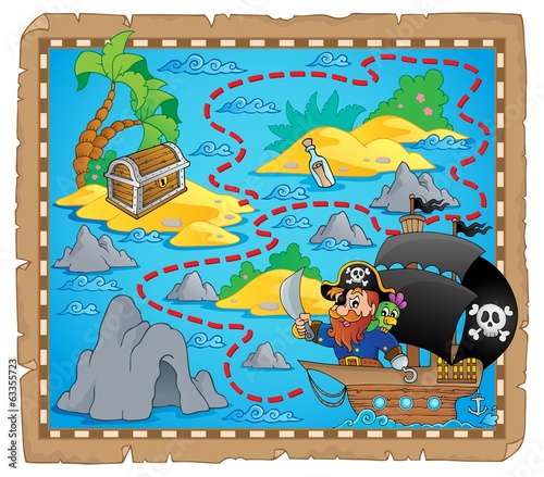 Pirate map theme image 3