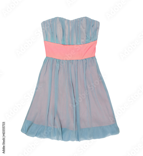 summer dress on a white background isolated