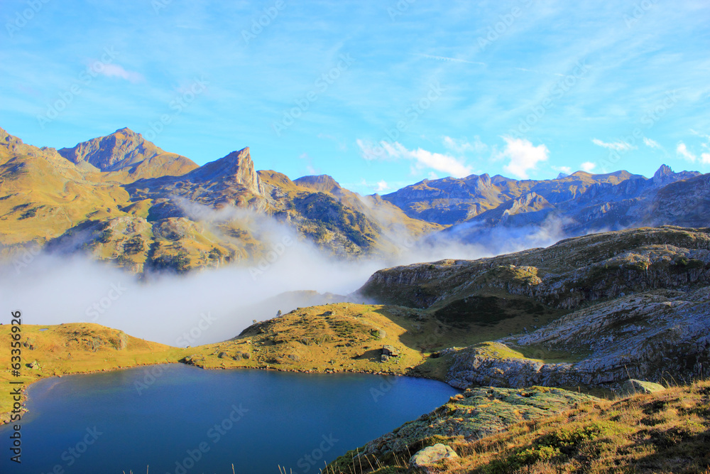 Mountain lake in Pyrenees