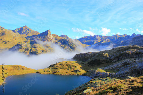 Mountain lake in Pyrenees