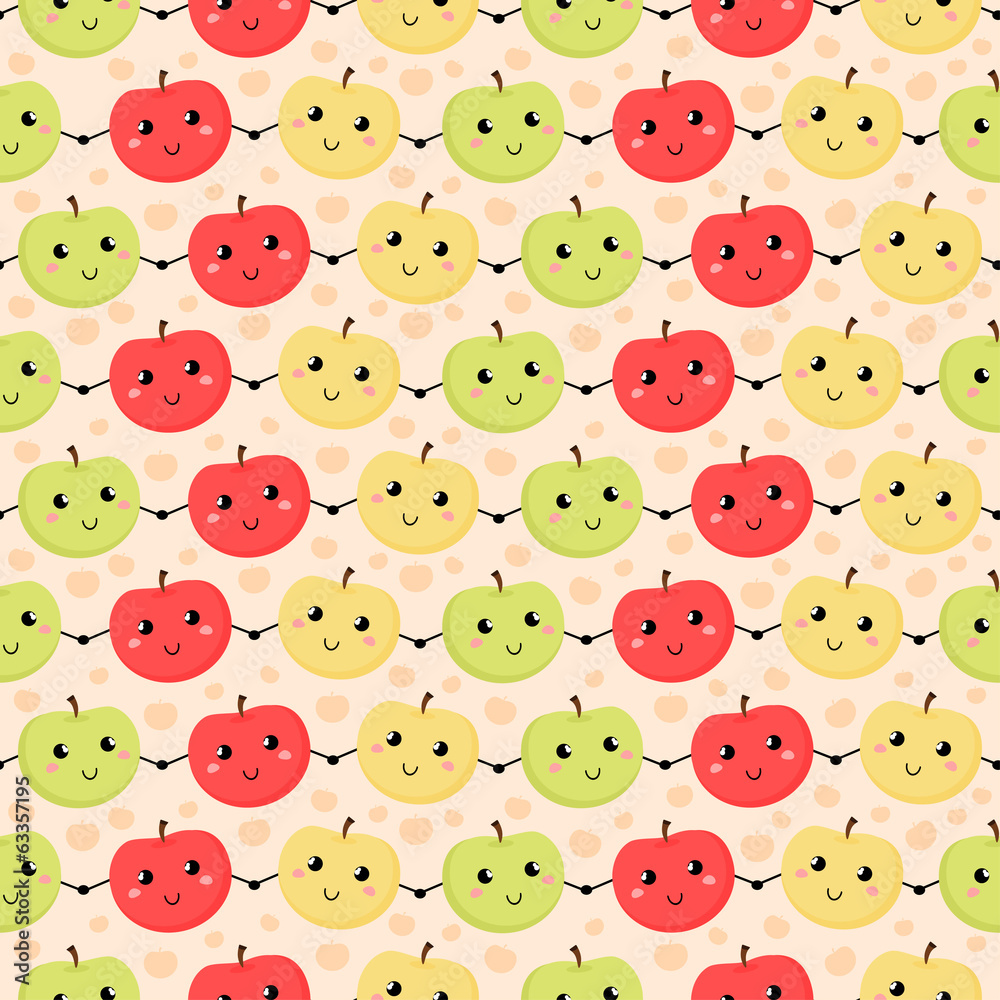 seamless pattern of apples seamless pattern of apples