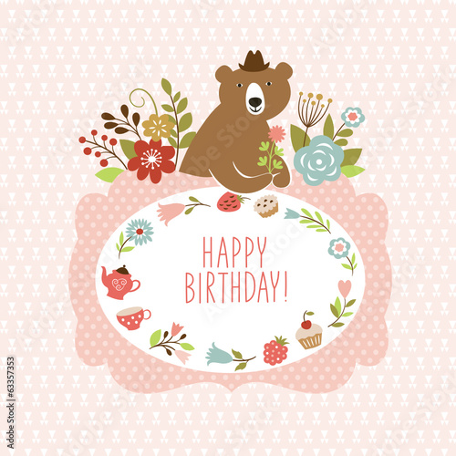 cute Bear, greeting card