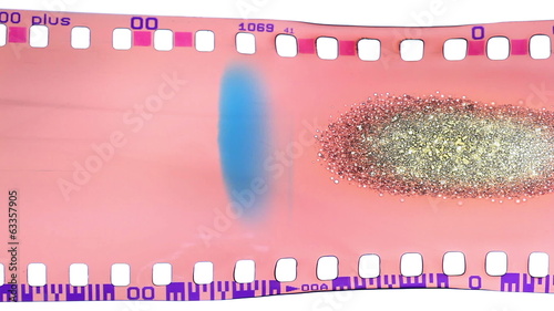 burning vintage film