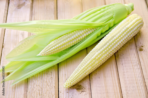 Corncob on a blackboard