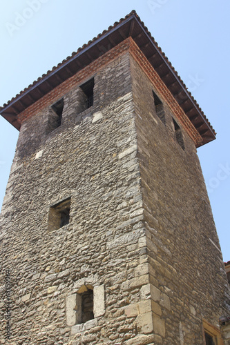 old stone building in the old town of Oviedo, Spain