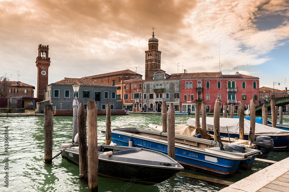 Canal à Murano, Venise Stock Photo Adobe Stock