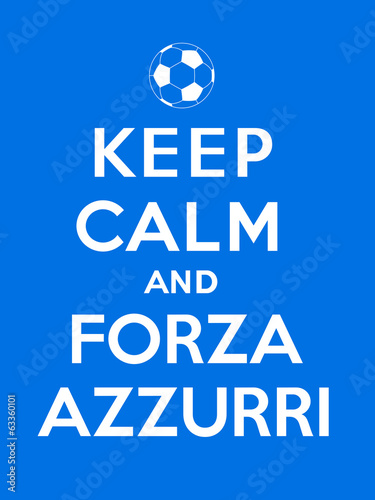 Foto Keep calm and Forza Azzurri