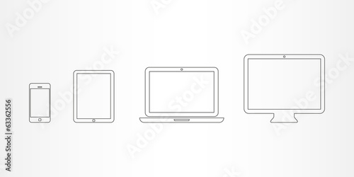 Device icons: smartphone, tablet, laptop and desktop computer
