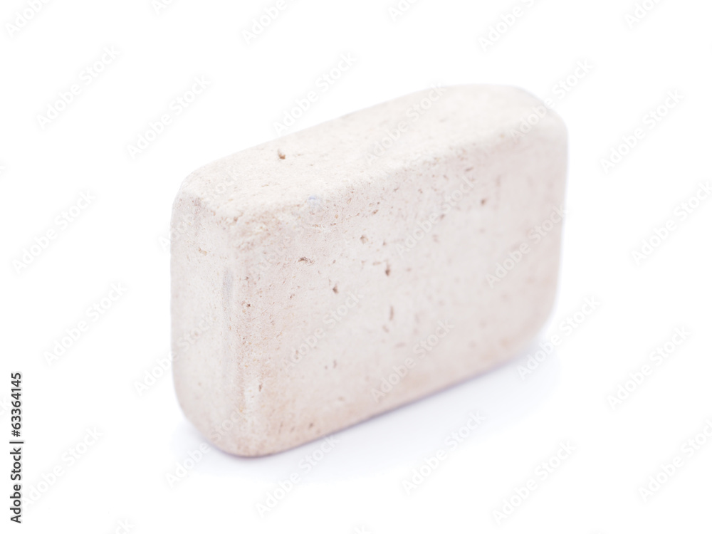 eraser on a white background