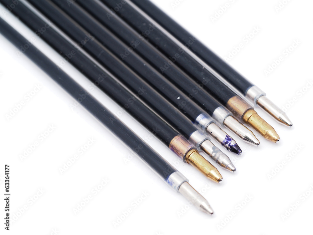 paste for a ballpoint pen on a white background paste for a ballpoint pen on a white background
