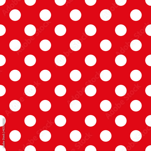 Fabric With Polka Dots Seamless Texture