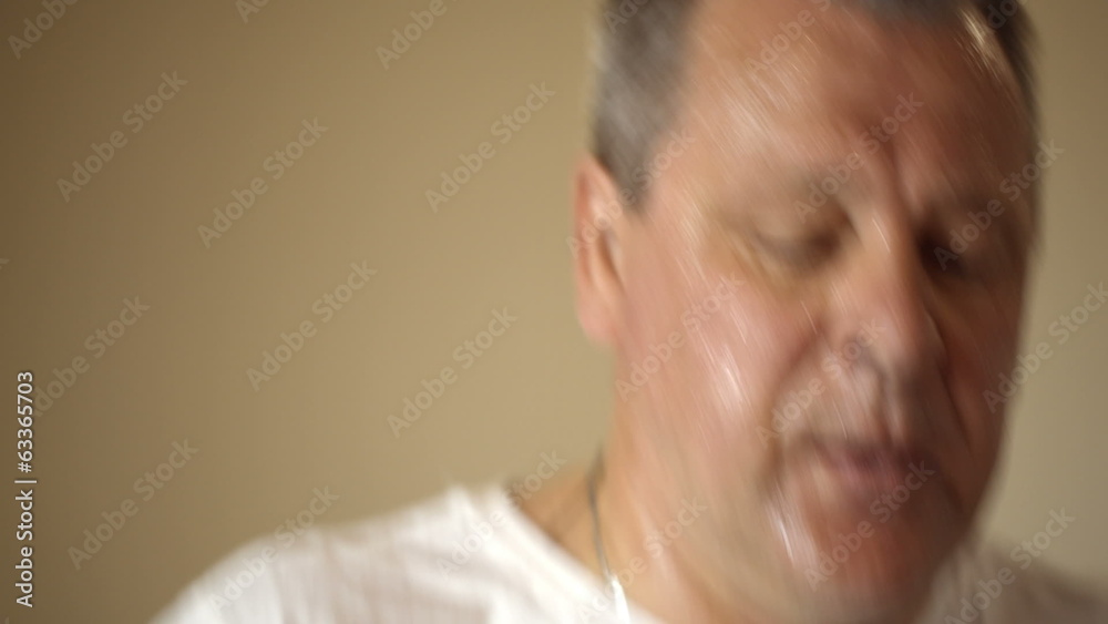 Tired running man Tired running man
