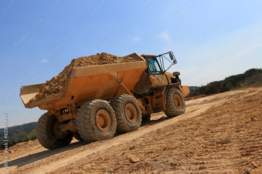 Obraz premium engins de chantier en action