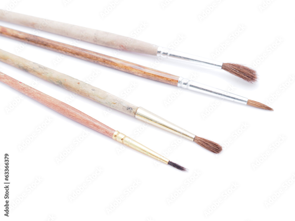 brushes for painting on a white background