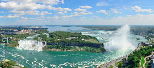 Obraz na plátně Niagara Falls aerial view