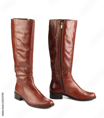 brown female boots