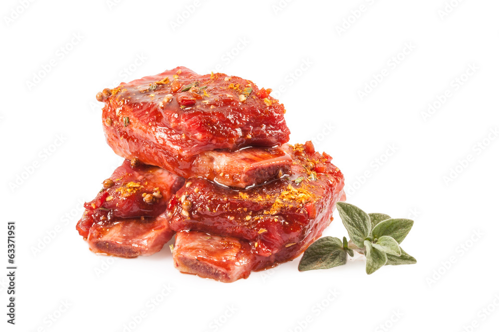 Raw Ribs Meat Raw Ribs Meat