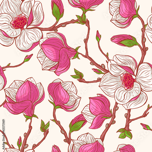 Fototapeta różowe magnolie