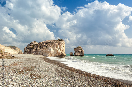 Aphrodite's rock and beach Petra tou Romiou