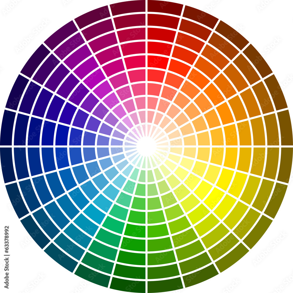 color_wheel_dark Stock Vector | Adobe Stock