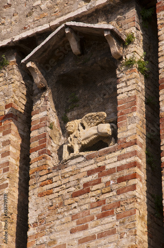 Scalieri Castle at Sirmione on Lake Garda Italy photo