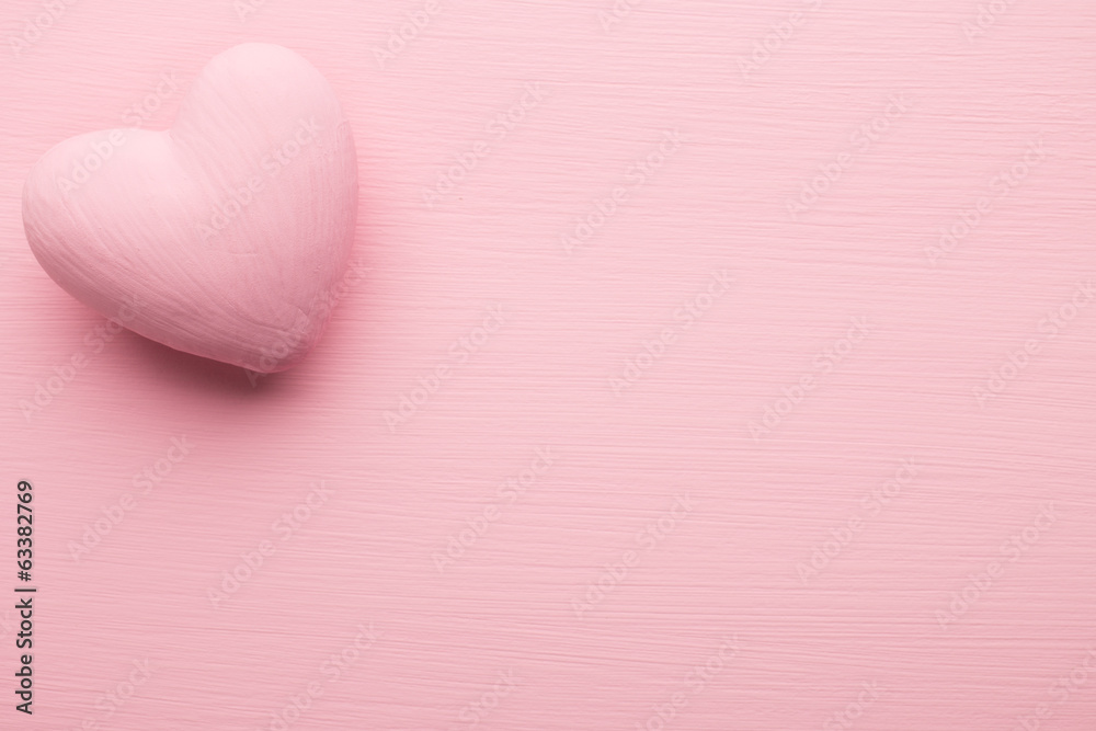 Pink heart.