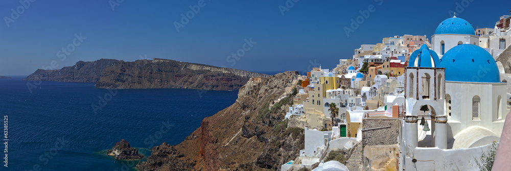 Naklejka premium Santorini, panoramic view