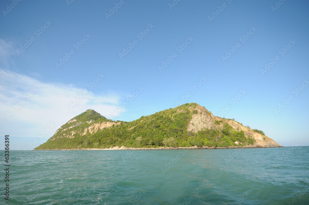 the island in Thailand.