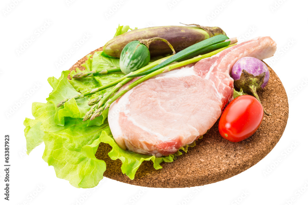 Raw t-bone steak Raw t-bone steak