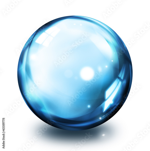 bubble icon - blue