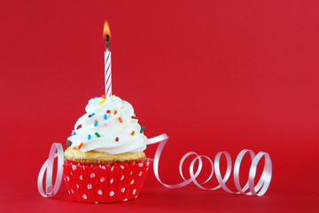 birthday cupcake