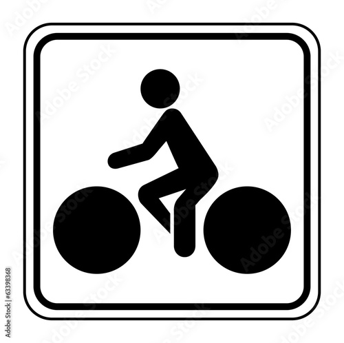 Logo vélo, bicyclette.