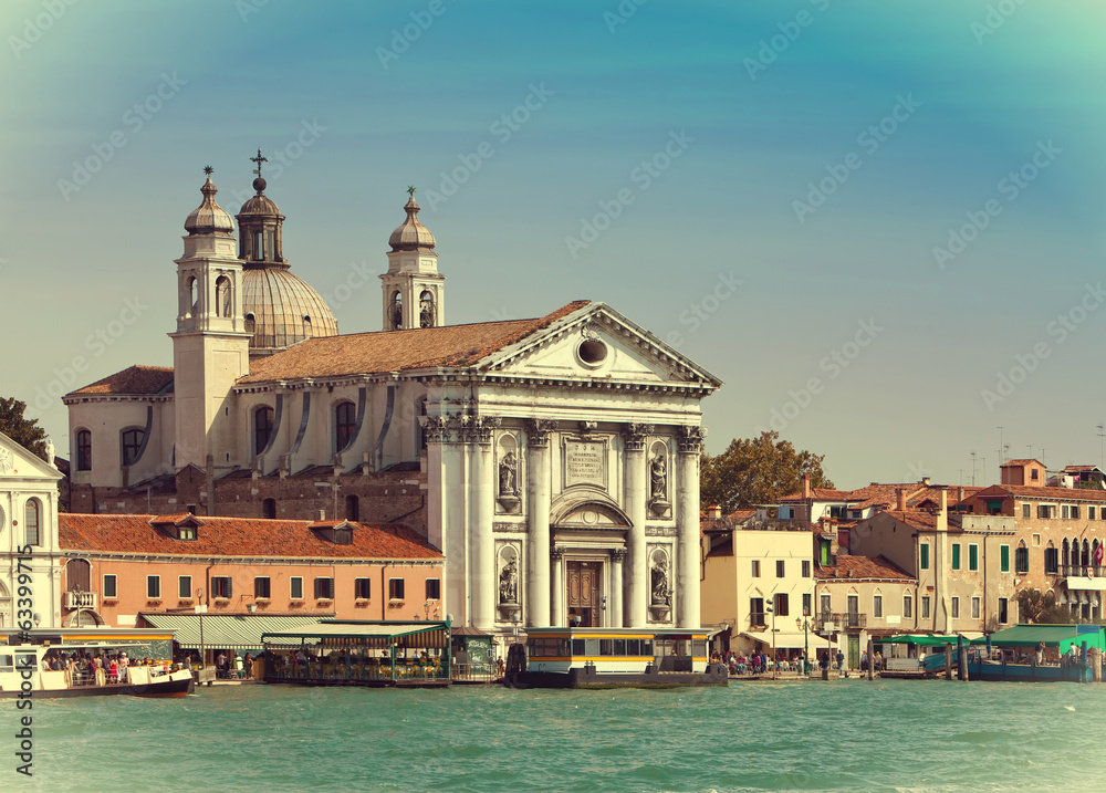 Grand Canal and Basilica Santa Maria della Salute,Venice